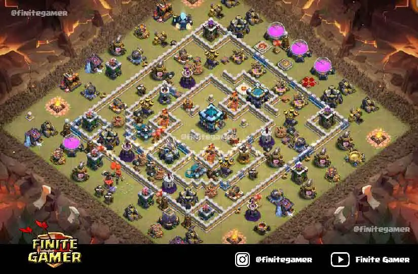 Best Town Hall Bases With Links Th Base Finite Gamer