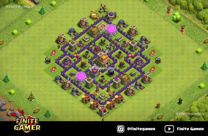 Best Town Hall Farming Base Layout With Links Finite Gamer Base