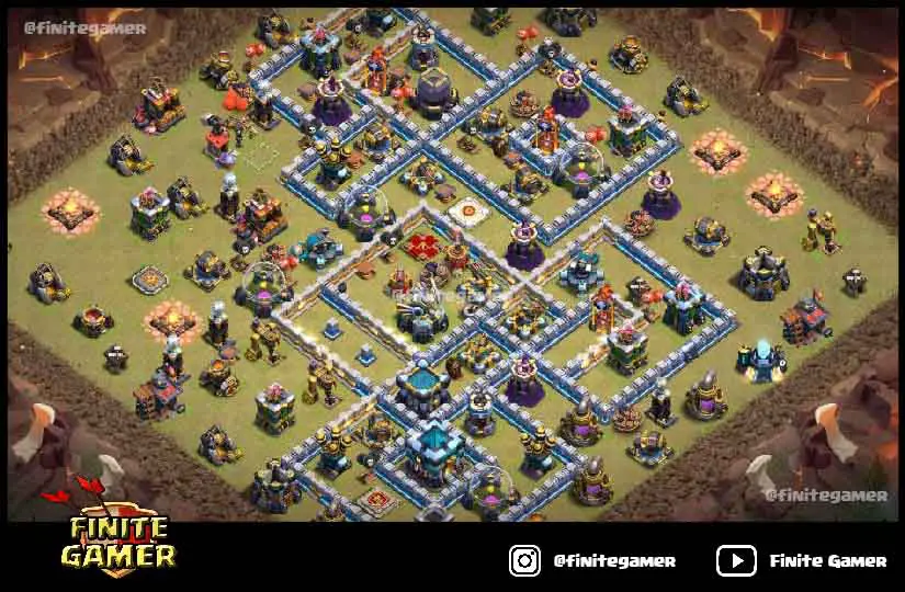 Best Town Hall Bases With Links Th Base Finite Gamer