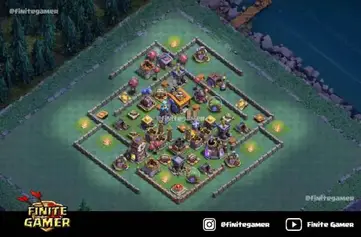 Best Builder Hall 8 Base With Links 22 Coc Bh8 Base Finite Gamer