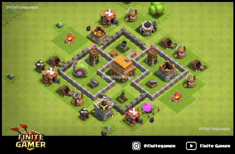 th 4 clash of clans base