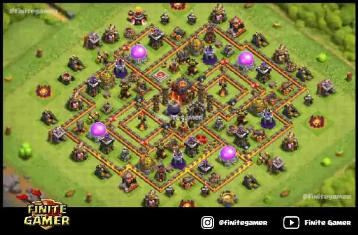 clash of clans town hall 10 farming base