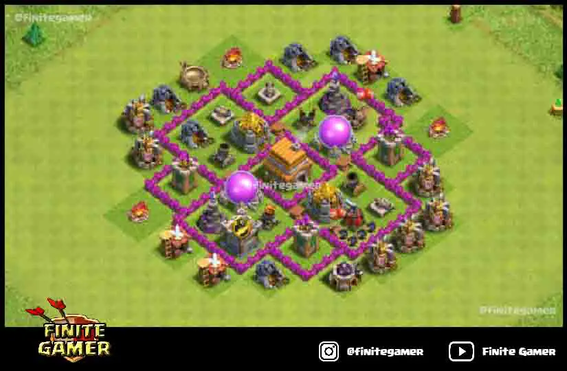 clash of clans th6 farm base