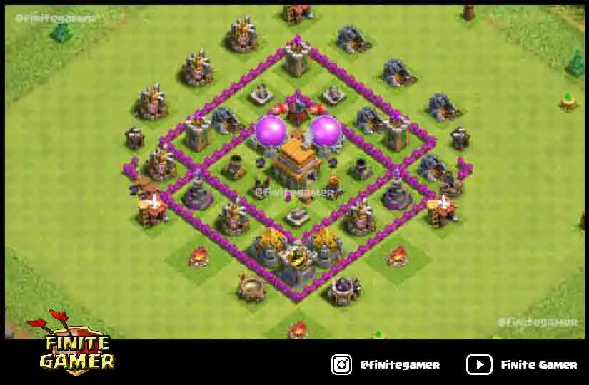 clash of clan level 6 base