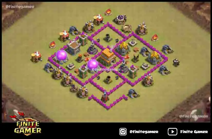 town hall 6 war base