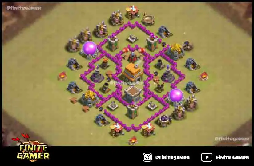 unbeatable th6 war base