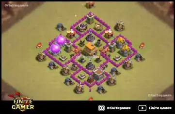 Best Town Hall 6 Bases With Links Th6 Base Finite Gamer