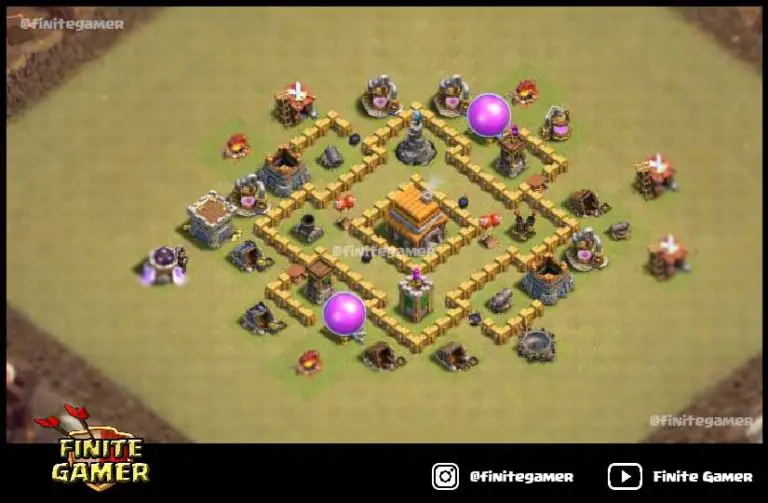 clash of clans town hall 5 war base