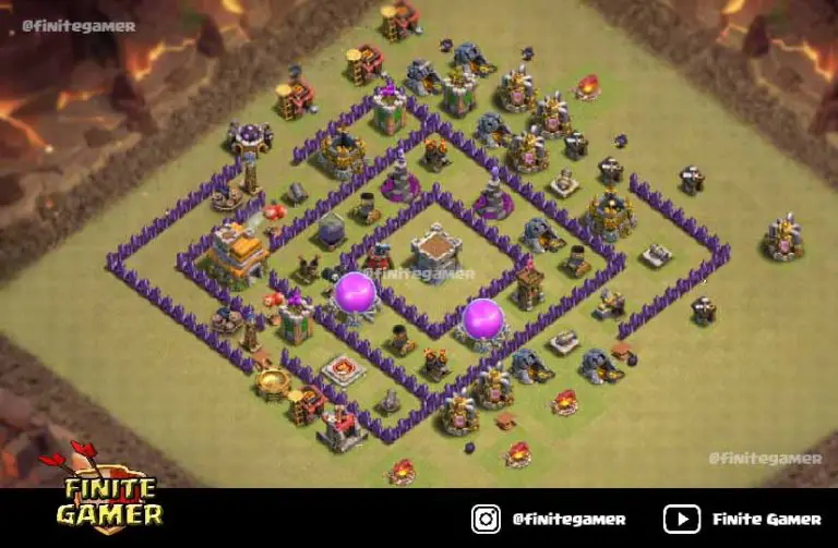clash of clans town hall 7 war base