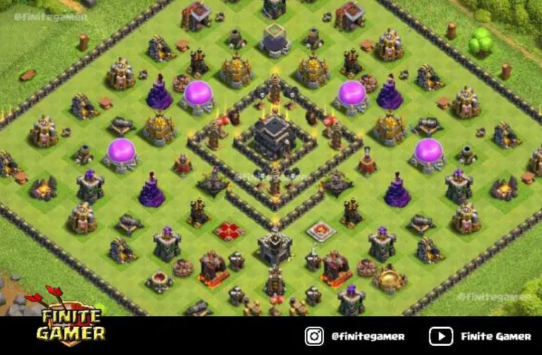 clash of clans th9 trophy base