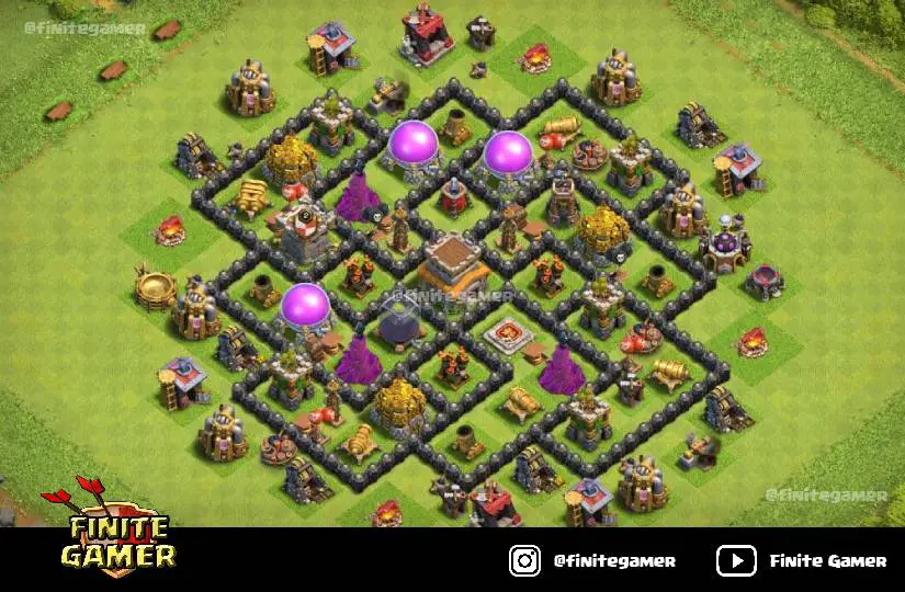 town hall 8 best trophy base