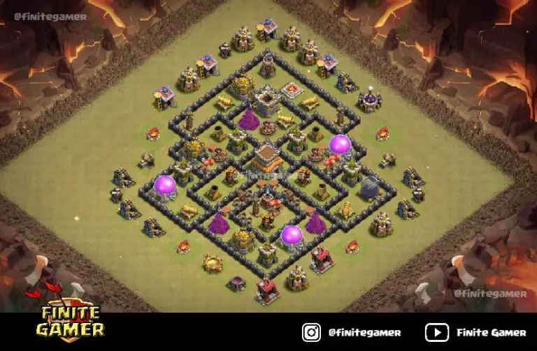 coc th8 war base