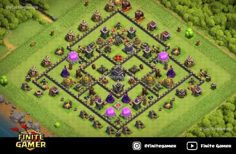 town hall 9 best defence base
