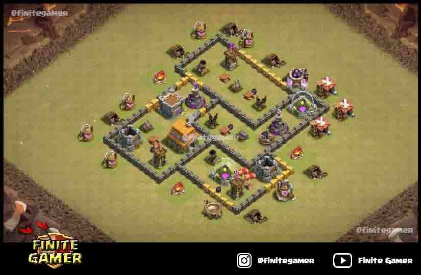 Town Hall 6 War base 2021