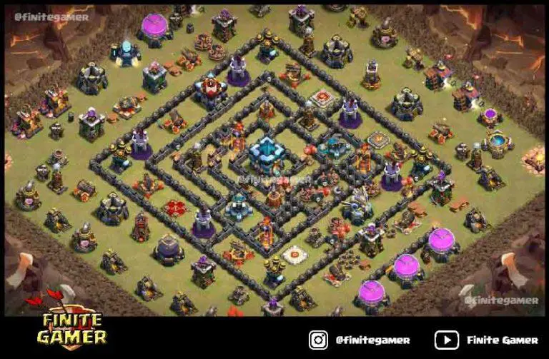 best town hall 13 war base with link