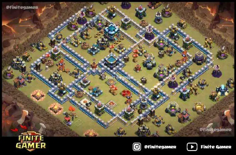 clash of clans town hall 13 best defense base