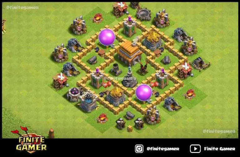 clash of clans town hall 5 base