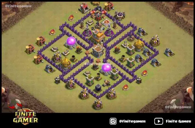 clash of clans town hall 7 war base