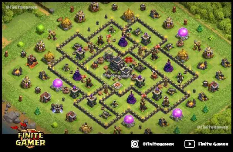 coc town hall 9 base
