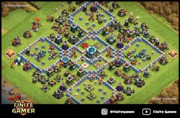 Map Town Hall 13 Best Town Hall 13 Bases With Links (Th13 Base) - Finite Gamer